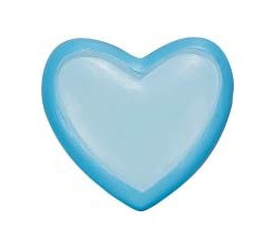 terminal barra cortina corazon azul