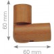 Wooden knee joint