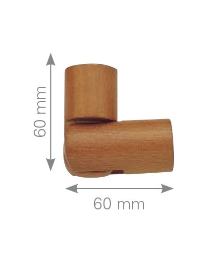Codo articulado madera