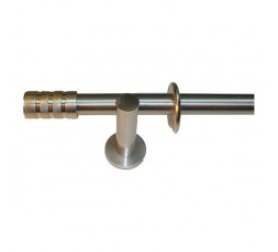 Curtain pole Three stripes stainless steel.