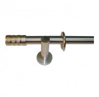 Curtain pole Three stripes stainless steel.