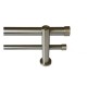 Double stainless steel bar stopper set