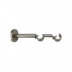 Double stainless steel extensible wall bar support