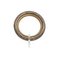 Antique brass round ring